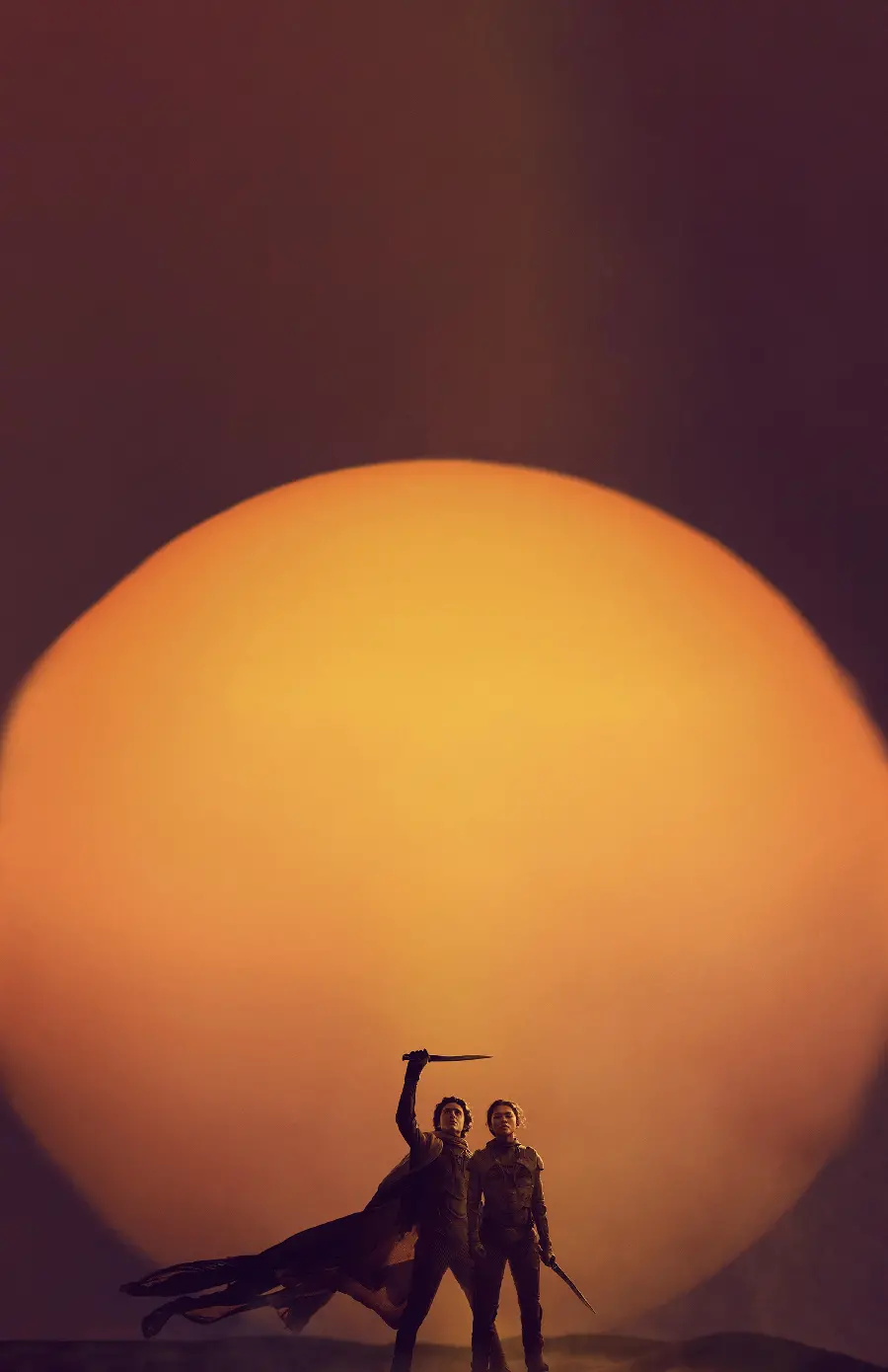 Wallpaper for smart TVs with the Dune Part 2 movie design