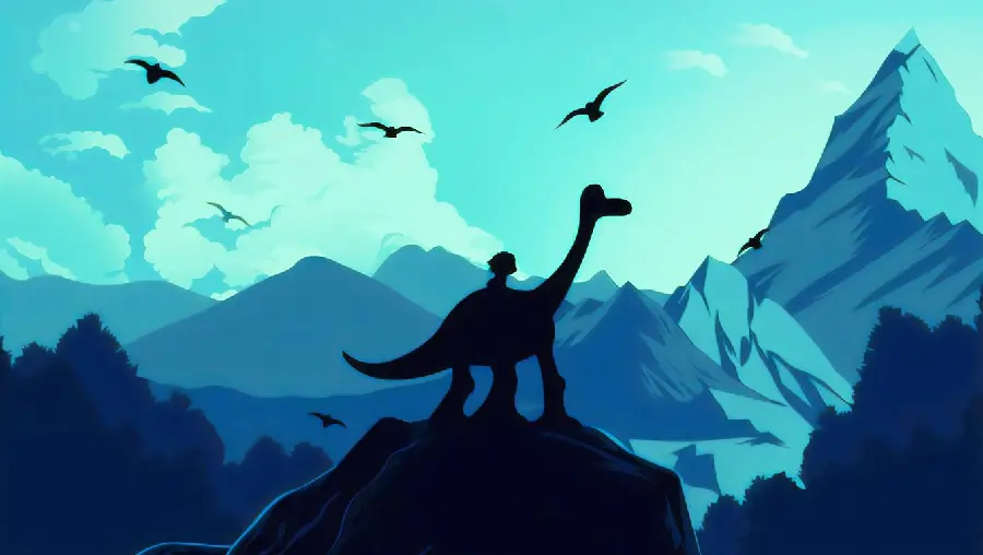 Download Simple Cartoon Dinosaur Background