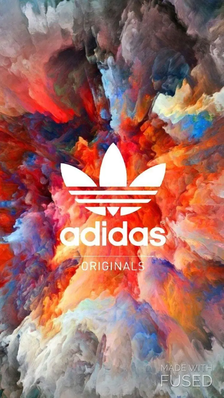Luxury and luxurious wallpaper for the phone with Adidas graffiti design