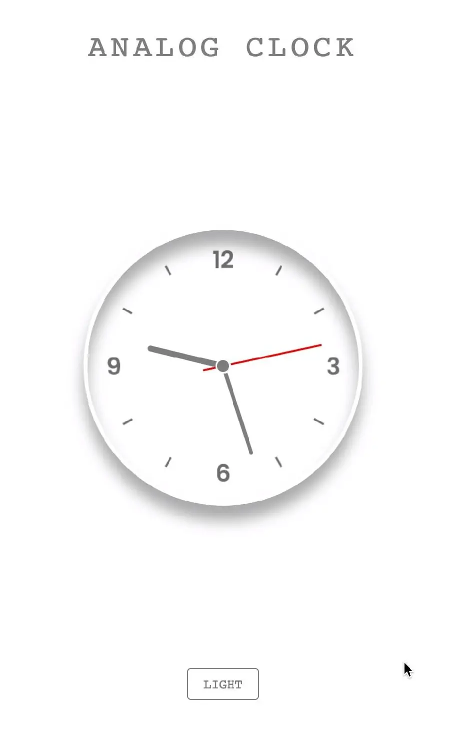 Analog Clock Profile Picture