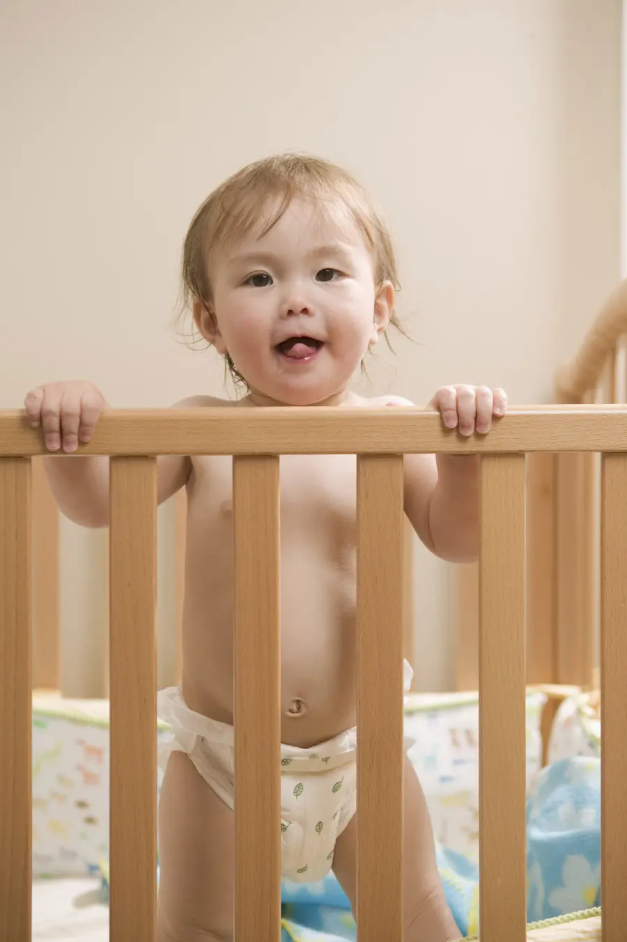 New and lovely one-year-old baby photo pose