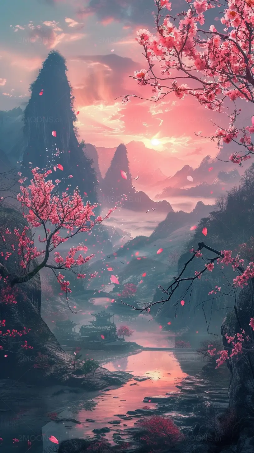 Fantasy nature background and wallpaper for mobile phone background