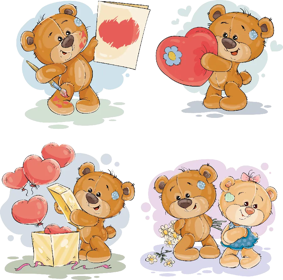 Free Download Backgroundless PNG Images of Birthday Bears