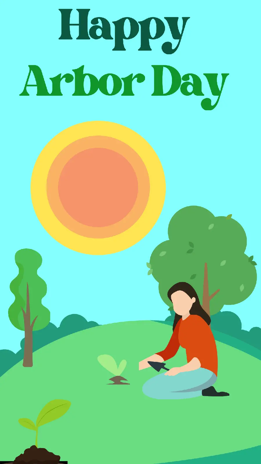 Fantasy photo of World Arbor Day greeting