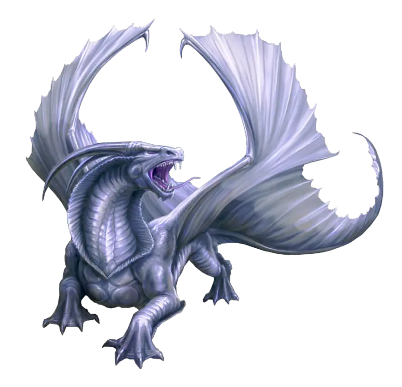 Dragon image without background with powerful movements