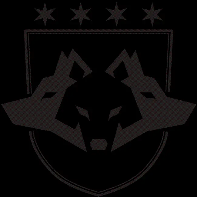 Black and white wolf drawing background for making and designing logos PNG