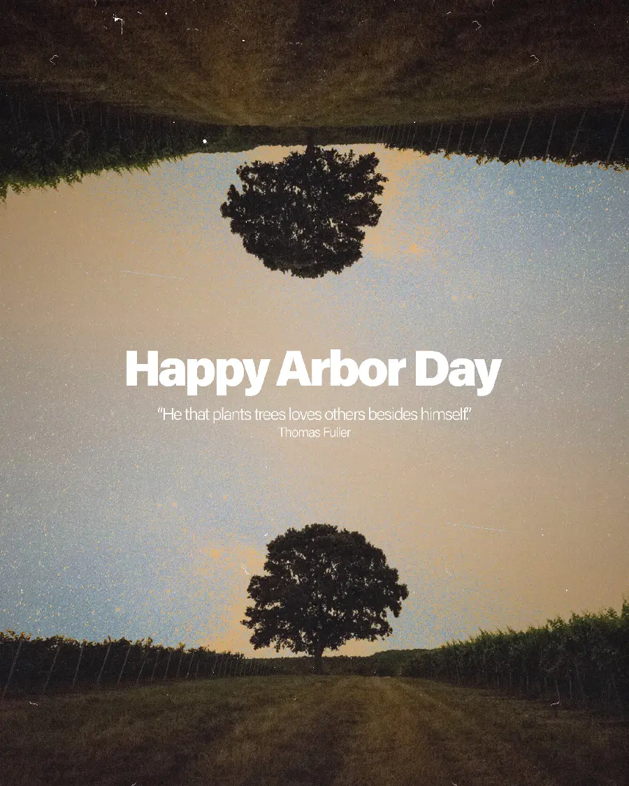 Photo of the World Arbor Day greetings in English