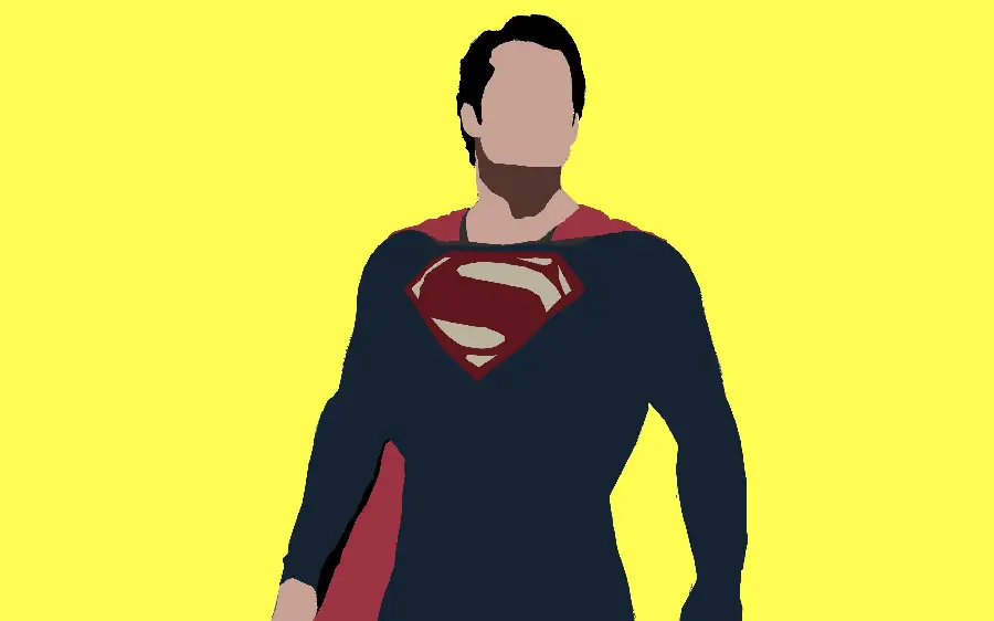 Minimalist Superman Image