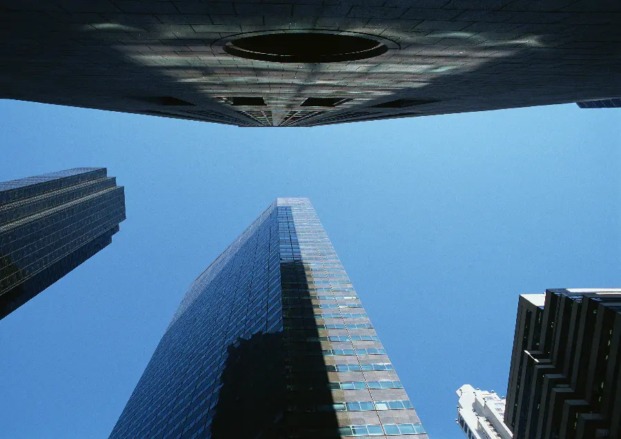 Architecture background photo of towers and buildings