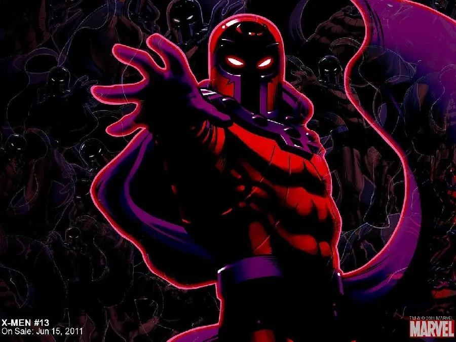Magneto wallpaper for virtual and digital pages