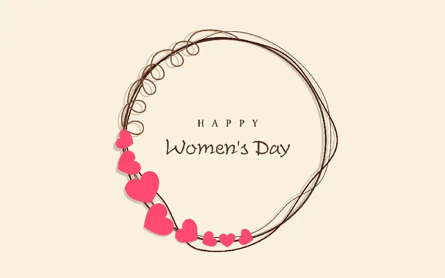 Photo of congratulations on International Women's Day in English on March 8