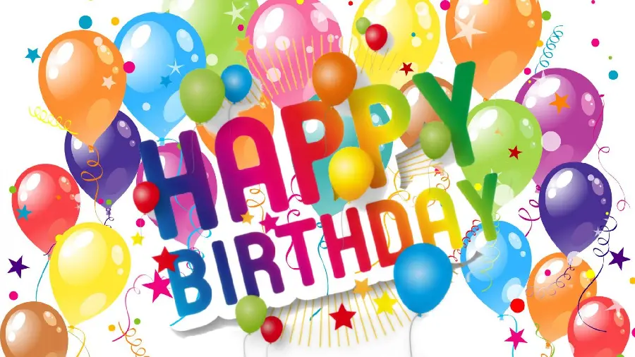 Download High Quality Background of Happy Birthday Balloon