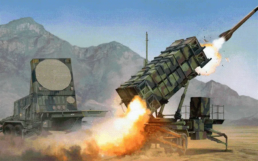 Photo of a war missile being fired