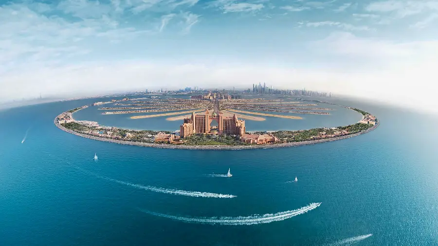 6K Palm Island Dubai View