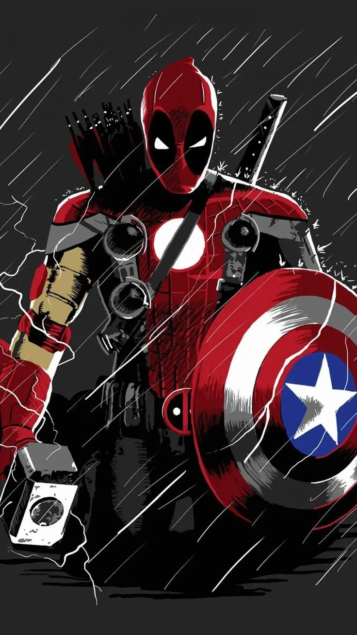 Creepy Deadpool Photo