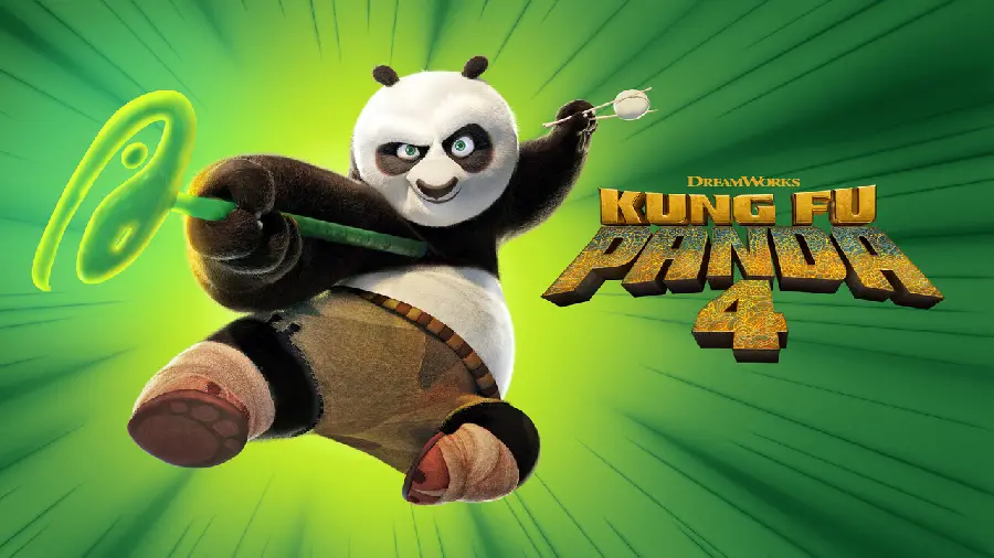 Cartoon Kung Fu Panda 4