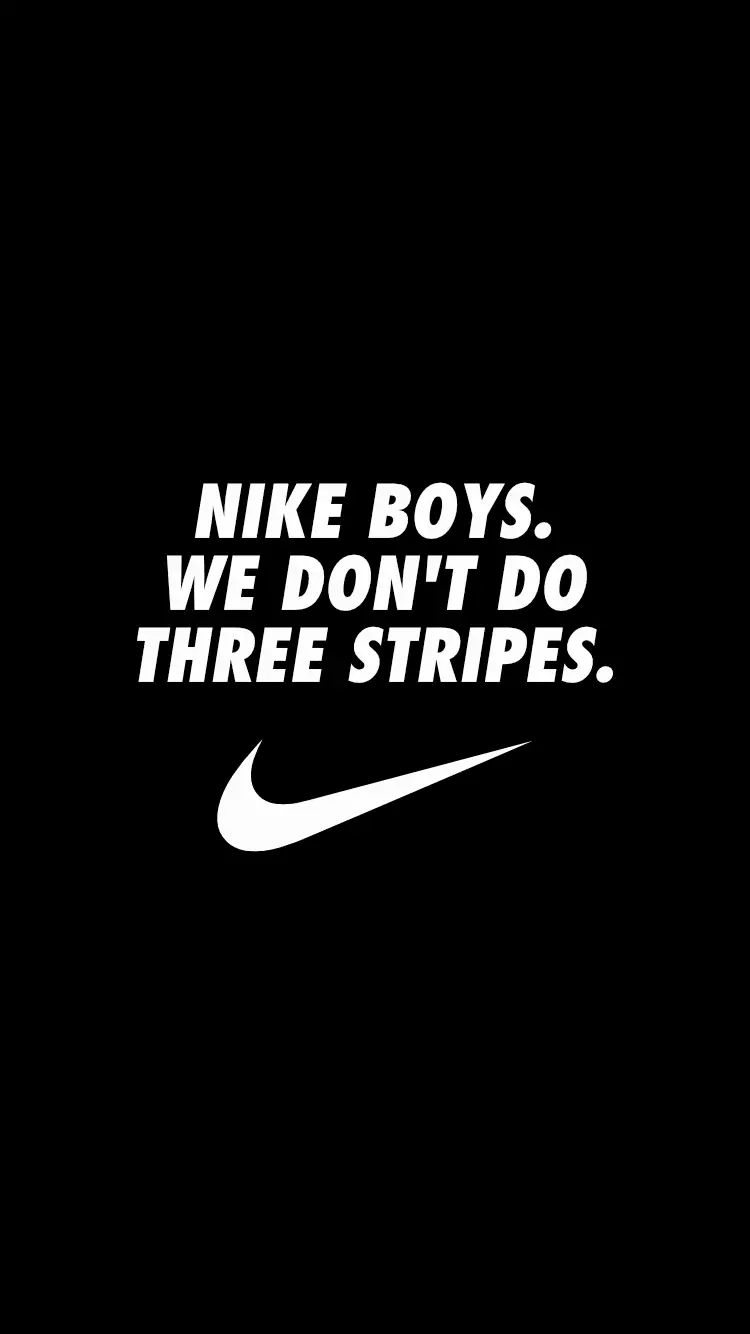 Black wallpaper with Nike logo for Samsung mobile phone wallpaper