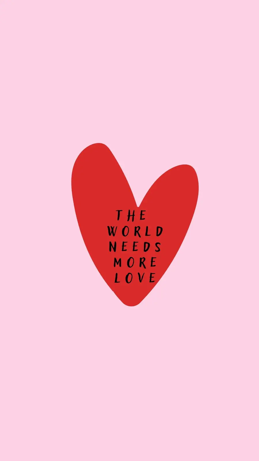 Girly Red Heart Wallpaper for Phone Background