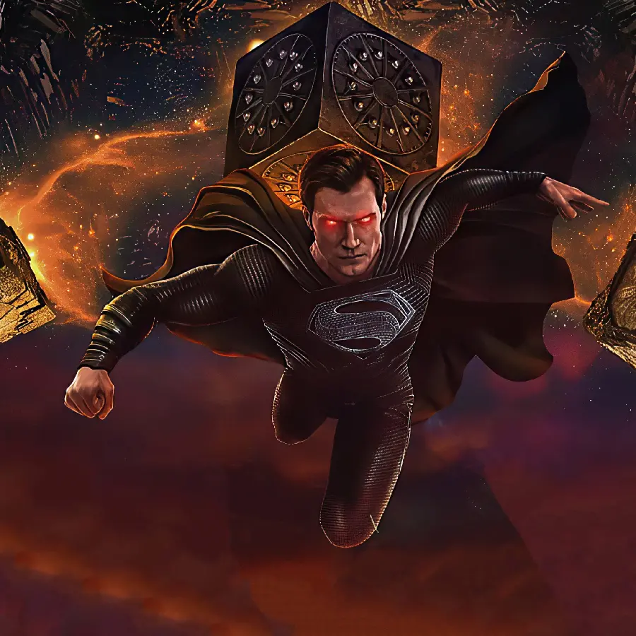DC Black Superman Picture