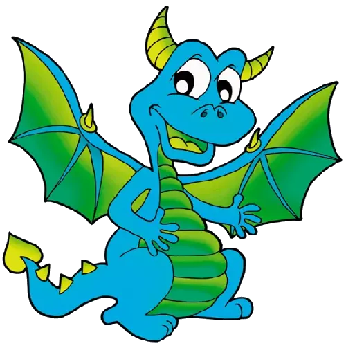 Children's dragon drawing