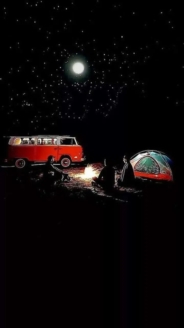 Camping and Traveling in Dark Nights