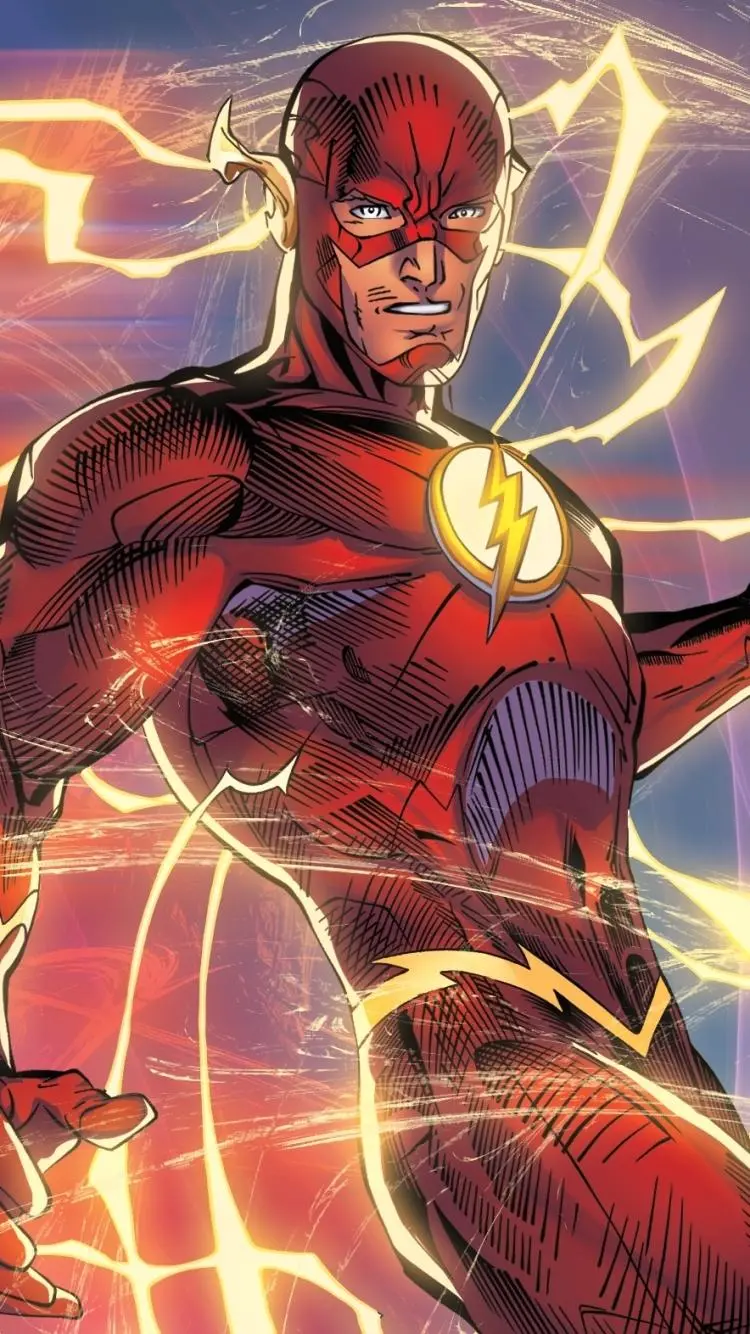 Download Backgrounds for Phones with the Design of DC Flash Comics