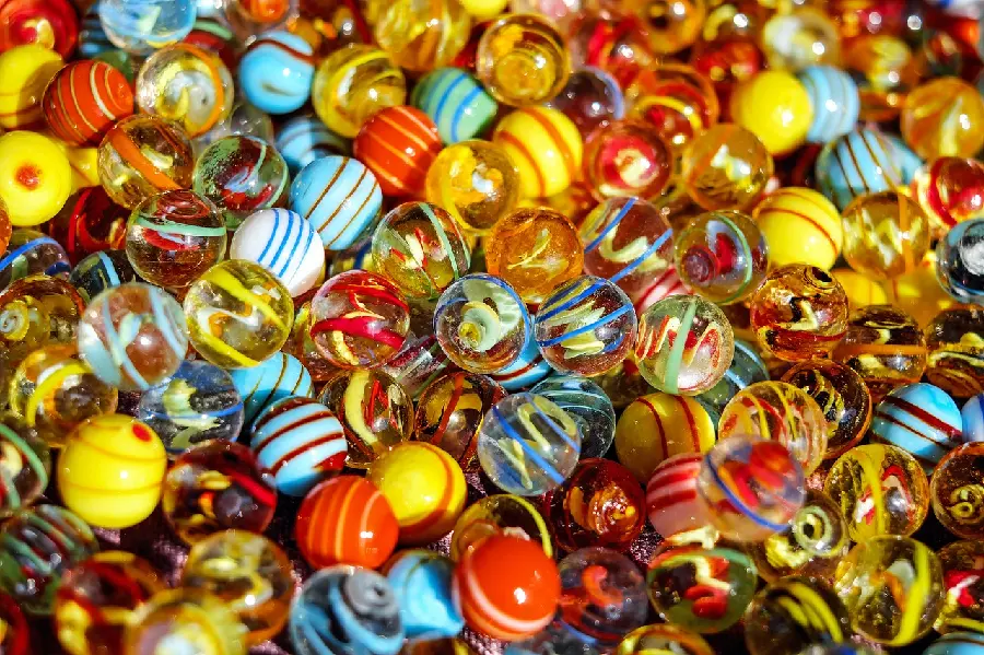 Download Colorful Glass Marble Background