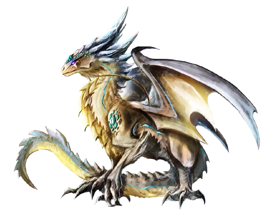 Backgroundless PNG Dragon Photo with Evil Moves
