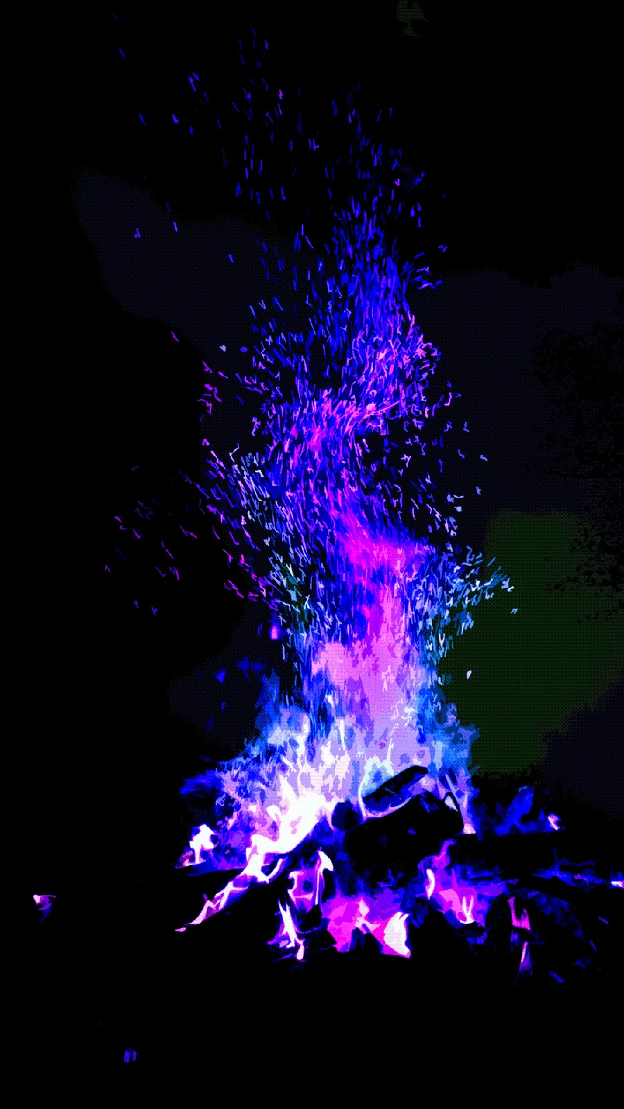 Purple background lights for iPhone