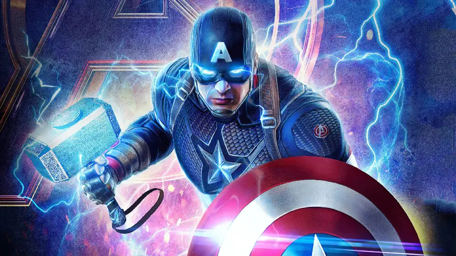Captain America Avengers 8K Photo