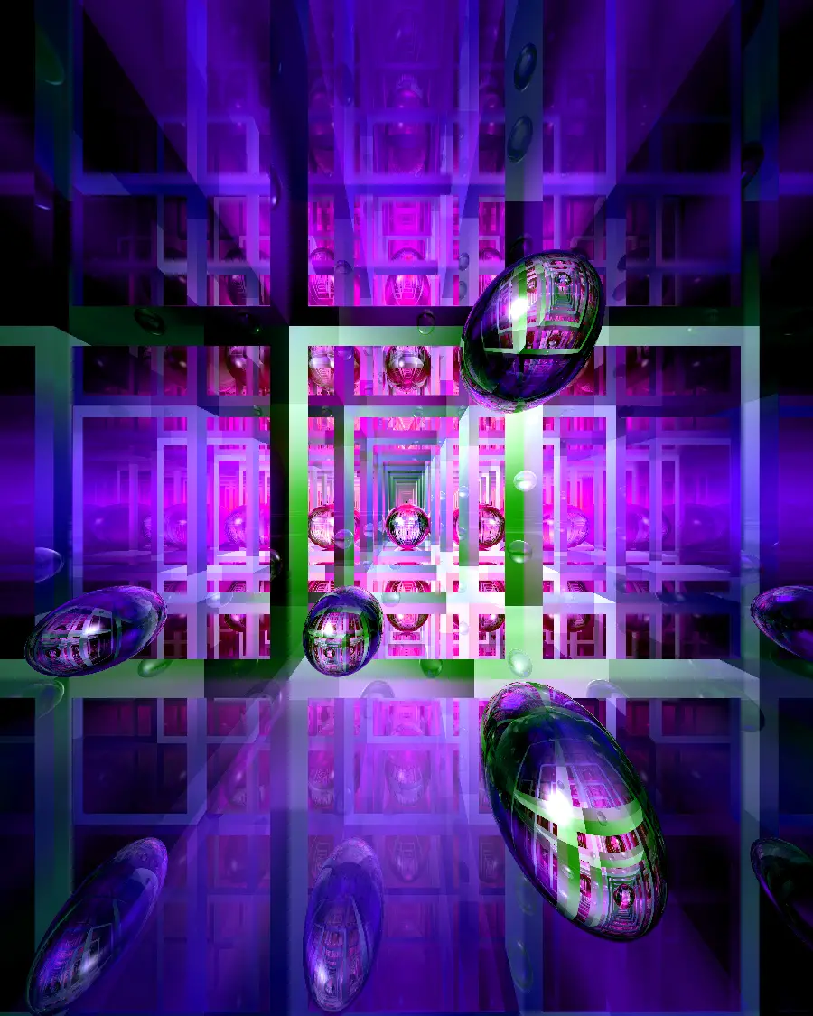 Metallic wallpaper with modern and 3D design