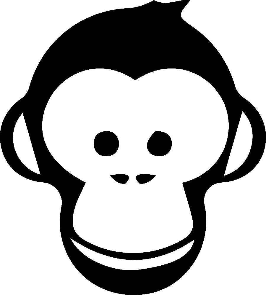 Download Free Simple Chimpanzee PNG Logo