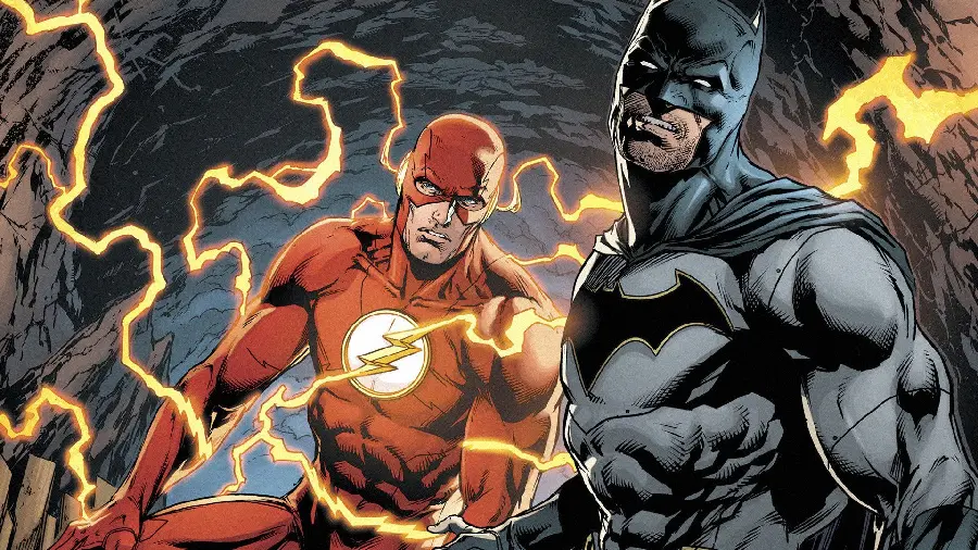 Flash DC Comics Background with Batman