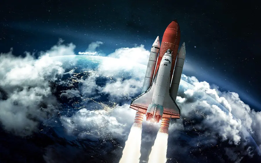 Spaceship Rocket Wallpaper for Aerospace Profile