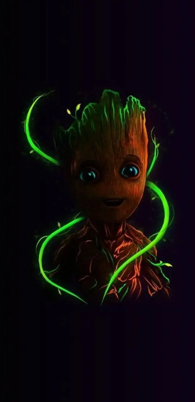 Attractive mobile phone stock image with Groot design