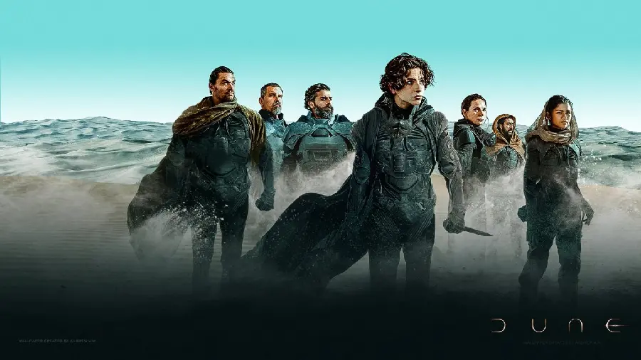HD quality background from the movie Dune Part 2 made in 2021