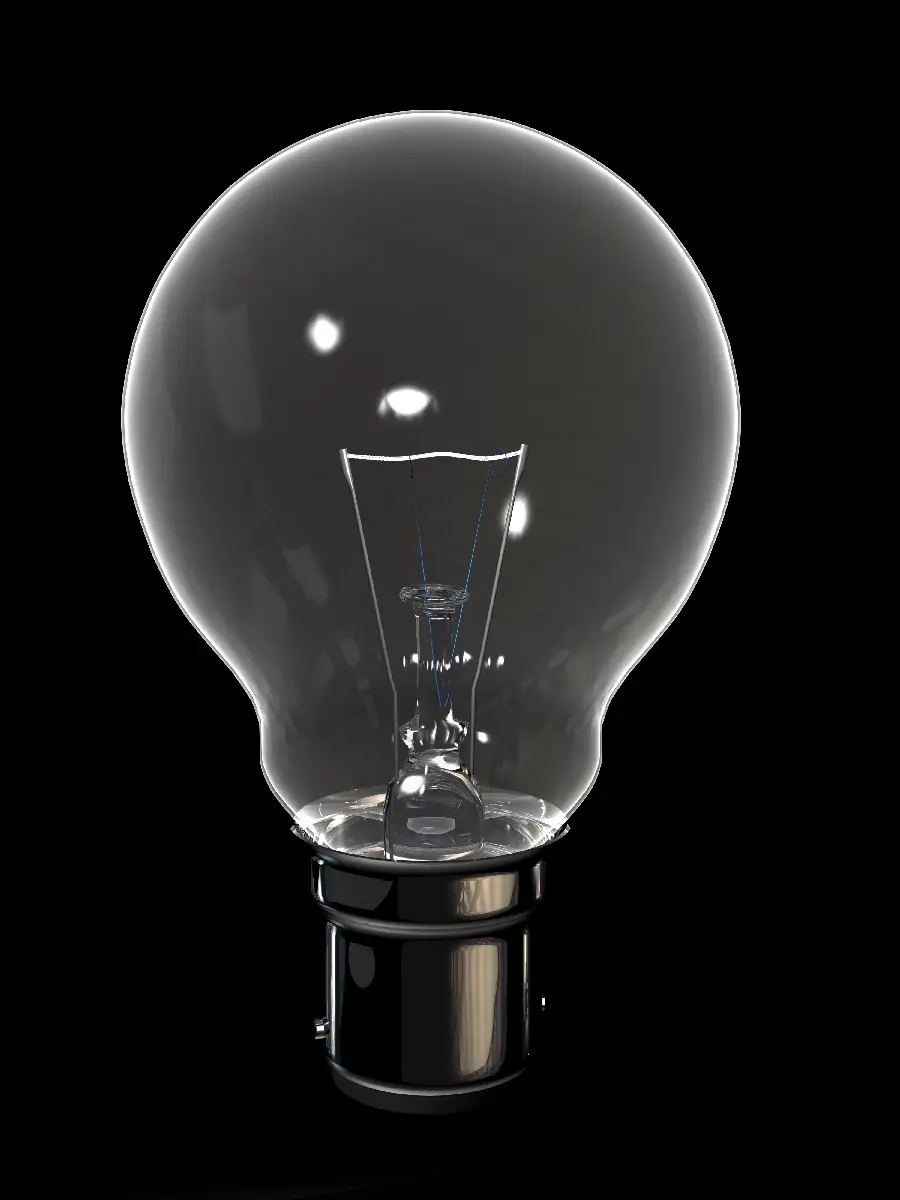 High quality photo of a lamp on a black background