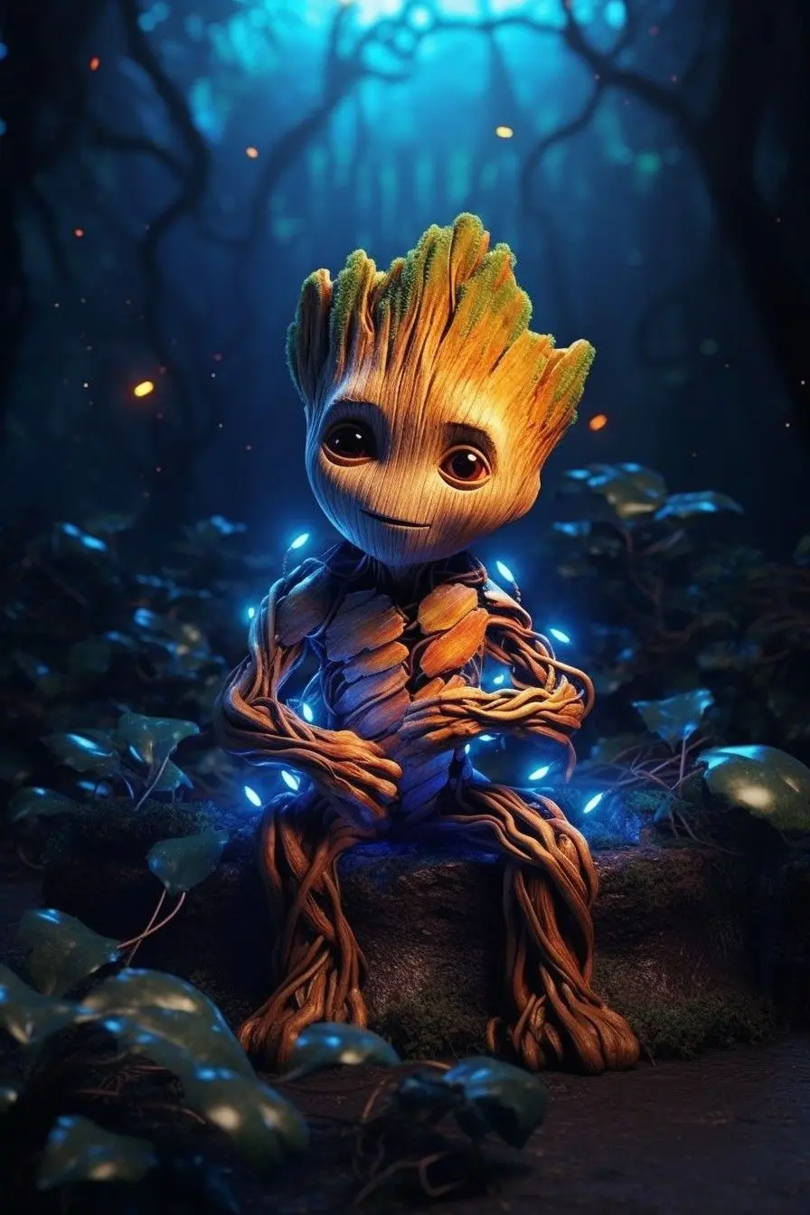 Stunning background suitable for the phone of Groot