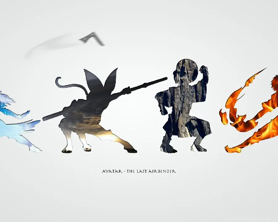 Wallpaper with creative design of avatar elements
