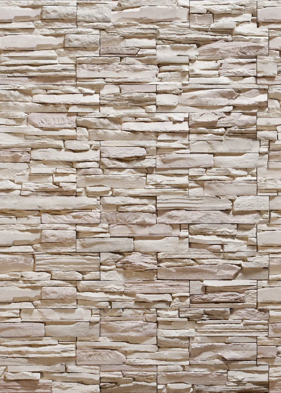 Light color guillotine stone texture and material for stone facade design