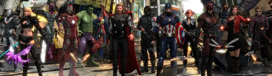 Avengers Stock Photos Featuring Hulk and More Marvel Heroes for Multiple Displays