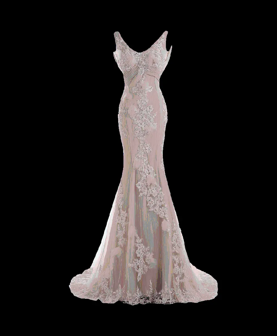 Long Evening Dress Photo Girly in png