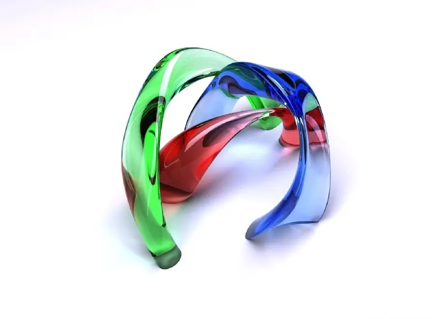 Glass Art Photo with Khaz Design and Beautiful Transparent Colors
