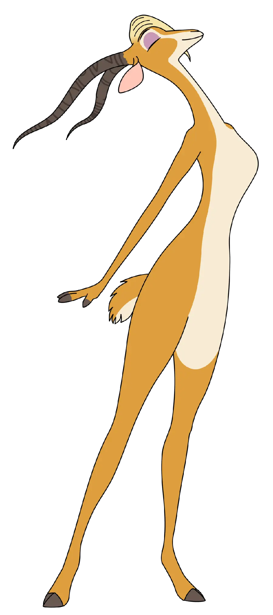 Cartoon picture of Ahu or Ghazal