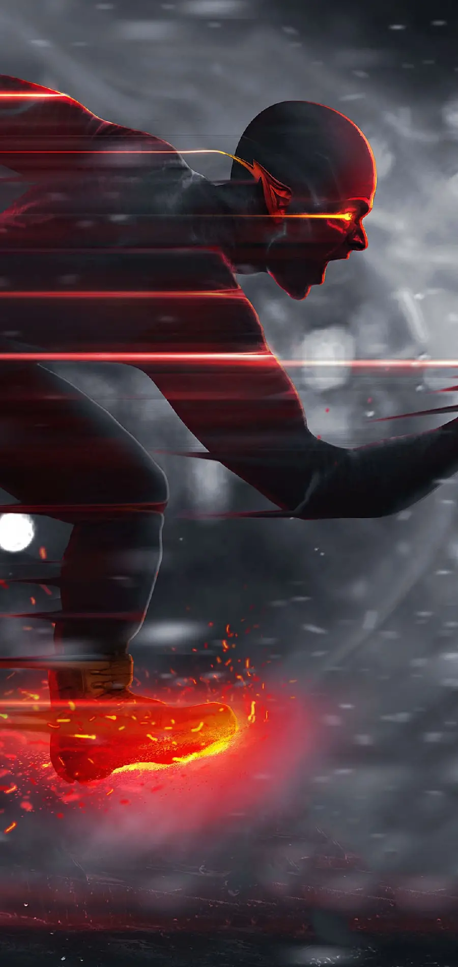 Flash running at the speed of light wallpaper
