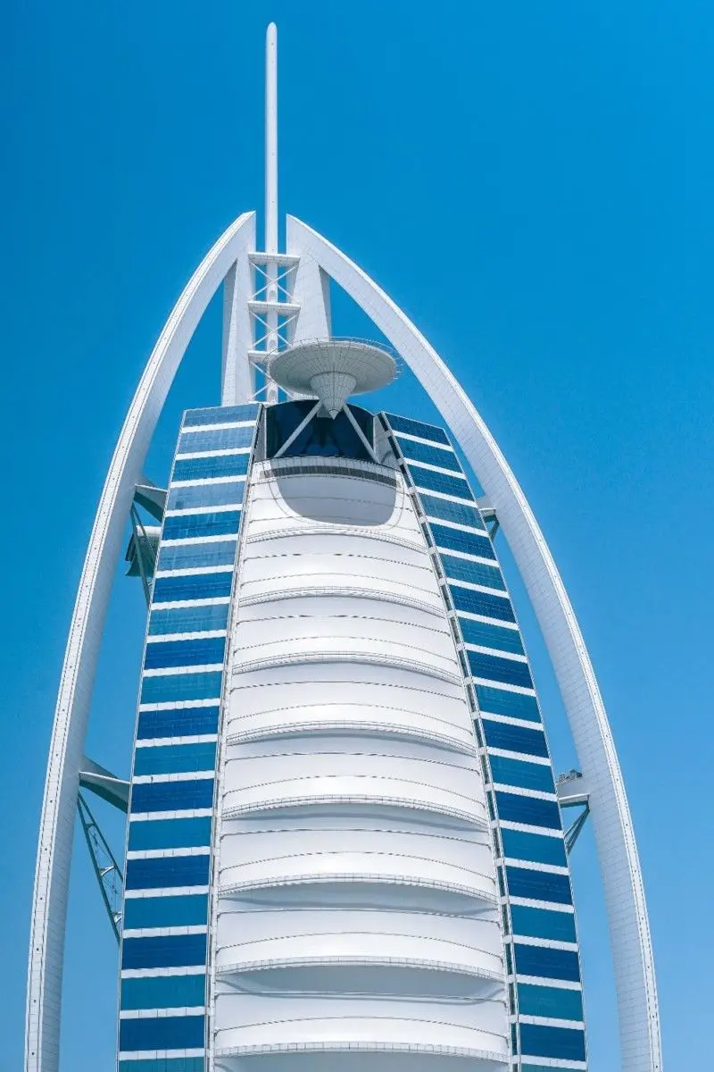 6K Front View of Luxury Hotel in Dubai
