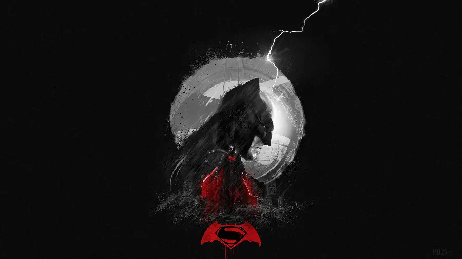Minimalist Superman Background