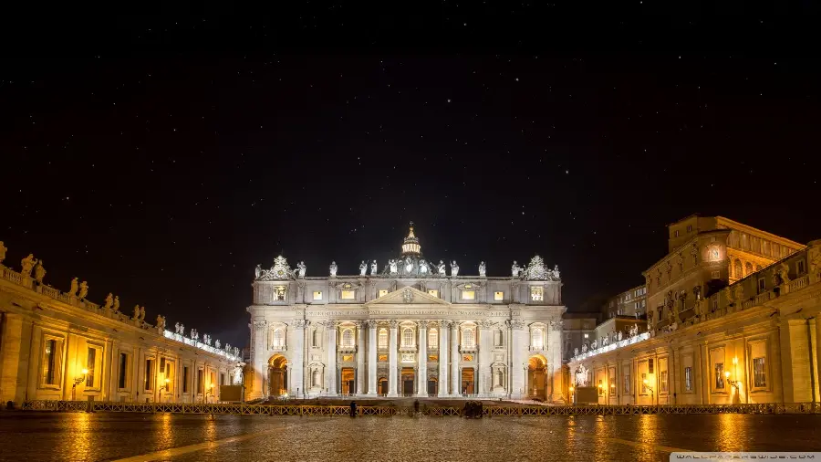 Download Vatican Night Photo High Quality