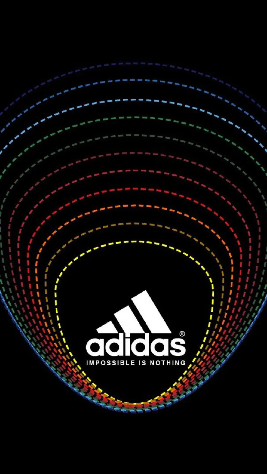 Black wallpaper with Adidas logo for smartphone