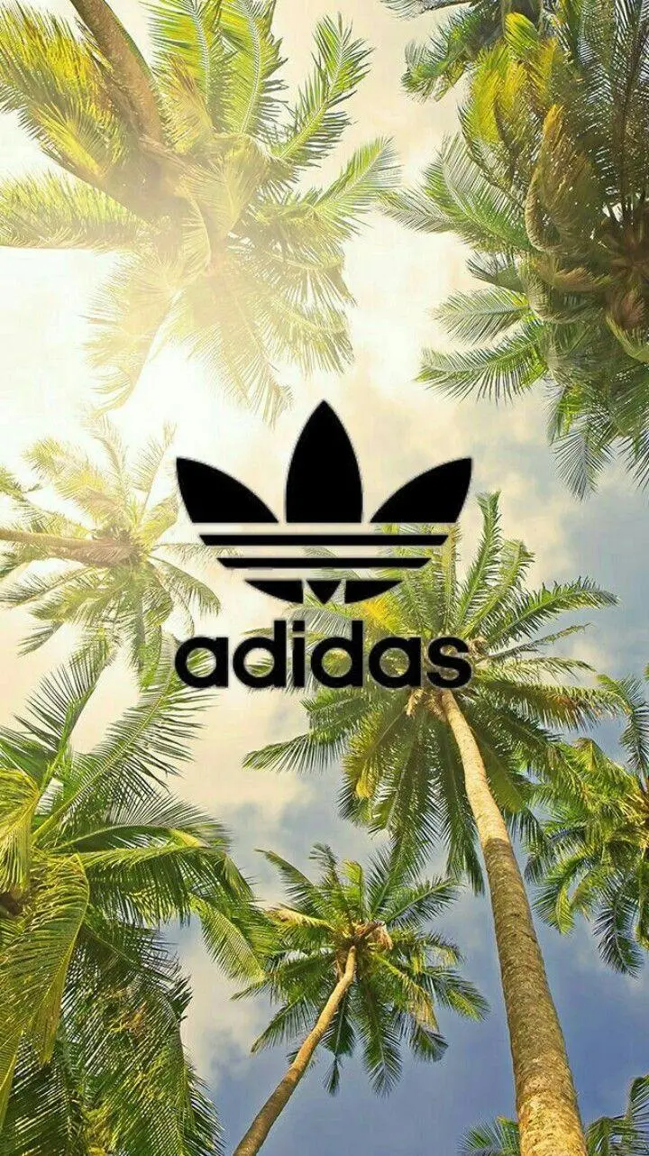Beautiful Nature Background with Adidas Logo for Touchscreen Mobile Phone